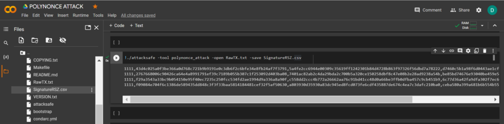 POLYNONCE ATTACK use BITCOIN signatures as a polynomial to an arbitrarily high power of 128 bits to obtain a private key